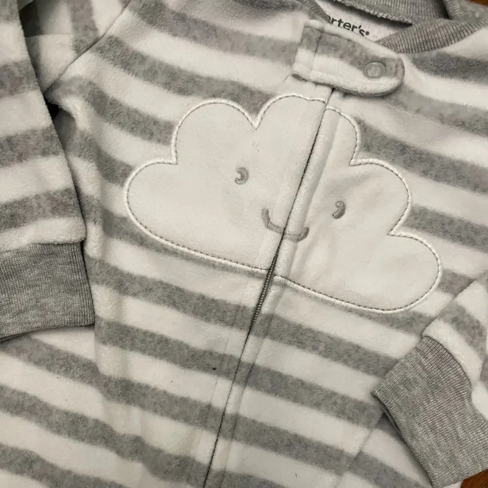 Carters cloud footie pajamas size 6m